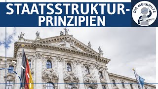 5 Staatsstrukturprinzipien einfach erklärt  Republik Demokratie Rechtsstaatlichkeit Föderalismus [upl. by Analla]