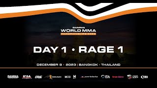 GAMMA  World MMA Championships 2023  Day 1  Rage 1 [upl. by Lletnahc]