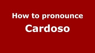 How to pronounce Cardoso SpanishArgentina  PronounceNamescom [upl. by Alexis]