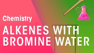 Testing Alkenes With Bromine Water  Chemical Test  Chemistry  FuseSchool [upl. by Nooj228]