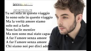 Lorenzo Fragola  Infinite Volte Testo [upl. by Einomrah]