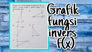 Grafik fungsi invers fx [upl. by Amuwkuhc]