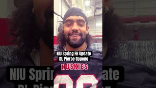 NIU Football’s Pierce Oppong on returning and the defensive line progress this spring thehardway [upl. by Enomor153]