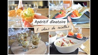 APÉRITIF DÎNATOIRE  5 idées de recettes [upl. by Chapnick]