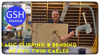 Basic Techniques For Clipping Dressing and Bending PVC Twin Cables Twin and Earth Cables How to [upl. by Anedal]