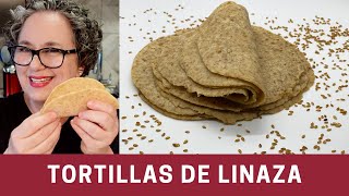 Tortillas de Linaza Keto y sin Gluten 2 GRAMOS DE CARBOS  The Frugal Chef [upl. by Connelley687]