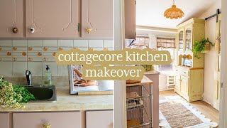 KITCHEN MAKEOVER UNDER 30 DIY RENTAL FRIENDLY [upl. by Janus]