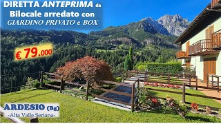 NON PIÙ DISPONIBILE DIRETTA ANTEPRIMA con giardino da splendido Bilocale arredato ad Ardesio [upl. by Slade558]