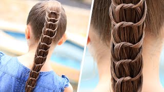 How to Create a Knotted Ponytail  Cute Hairstyles [upl. by Rosy]