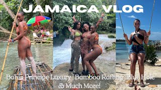 Jamaica Vlog  Bahia Principe Luxury Runaway Bay  Bamboo Rafting  Blue Hole  amp Much More [upl. by Faires]