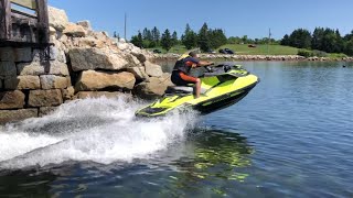 Seadoo rxpx 300 Launch Mode with Riva Racing Exhaust Rippin on It Tunnel Launches Eatin Limiter [upl. by Nohtahoj30]