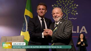 Na Europa Lula defende taxação de superricos e governança sobre inteligência artificial [upl. by Ettenrahs]