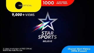 Star Sports India Channel Ident History 1996Present  RBD Official [upl. by Aztin]