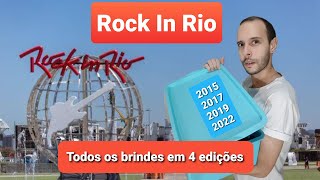 Rock In Rio  Todos os brindes que ganhei em 4 Edições 2015  2017  2019  2022 [upl. by Bradford87]