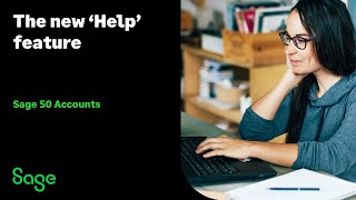 Sage 50 Accounts UK  The new Help feature [upl. by Solley]