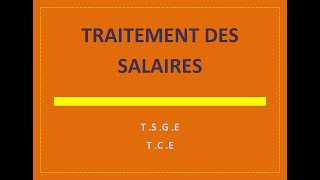 traitement des salaires  introduction [upl. by Salas]