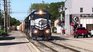 LSRC 4325 LSRC 302 amp LSRC 4306 Southbound in Alpena Mi [upl. by Gerdeen]