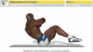 Abdominales en 8 minutos nivel 3 NO MUSIC flv [upl. by Fia]