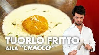 Tuorlo fritto con crema di Parmigiano di Carlo Cracco BREAK THE INTERNET [upl. by Blancha325]