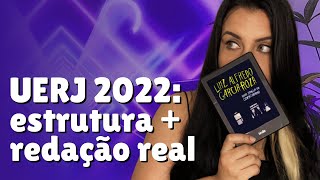 ESTRUTURA DA REDAÇÃO UERJ  EXEMPLO REAL  2022 [upl. by Yetah]