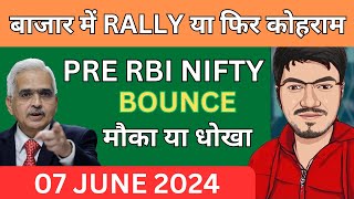 Nifty Prediction and Bank Nifty Analysis for Friday  07 June 24  Bank NIFTY Tomorrow [upl. by Ibed719]