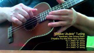 Mainland Mahogany Baritone Ukulele Tuned as an quotOctave Ukulelequot [upl. by Leduar]