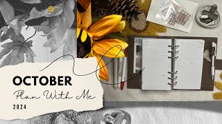 Plan with me  Simple and productive  October goal setting and schedule [upl. by Ariaic]