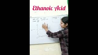 Ethanoic Acid structurechemistryformula chemistry physics chemicalequations [upl. by Yenots]