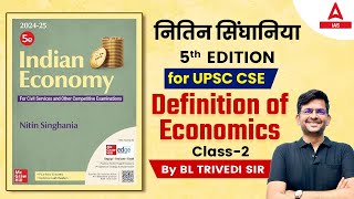 Indian Economy By Nitin Singhania  Definition of economics  Class 2  By BL Trivedi Sir [upl. by Liatrice]