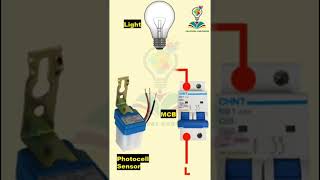 Photocell sensor wiringitielectrician electricalinstallation elctrician shorts trendingshorts [upl. by Boynton]