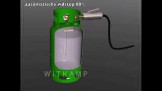 LPG cylinder filling lpg Gasflasche Tanken [upl. by Attenaej130]