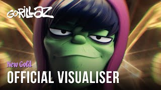 Gorillaz  New Gold ft Tame Impala amp Bootie Brown Official Visualiser  YouTube Music [upl. by Caresa583]