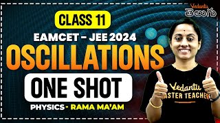 Oscillations Class 11 Physics One Shot  Class 11 Chapter 14  EAMCETNEETJEE 2024 KRD Madam [upl. by Cod]