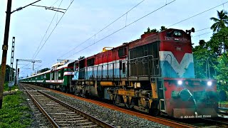 🔥SPECIALLY Repainted To DCW Livery HWH WDM3D Leads MAITREE Express Knocked Agarpara At FULL SPEED [upl. by Lekym369]