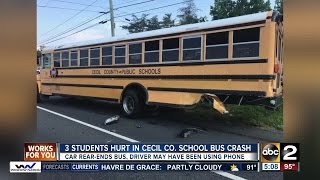 Special needs students injured in Cecil County bus crash [upl. by Lanam]