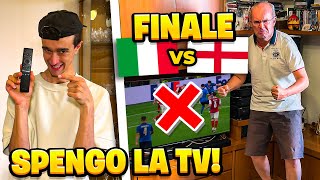 SPENGO la TV DURANTE ITALIA vs INGHILTERRA FINALE REAZIONE ASSURDA CAMPIONI DEUROPA [upl. by Ayotna]