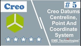 Creo Datums Centreline Point And Coordinate System [upl. by Hendry]