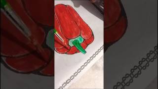 Capsicum Coloring shorts ytshorts [upl. by Nibot]