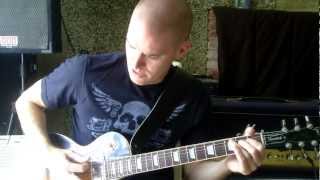 Iron Maiden Aces High guitar lesson Les Paul Marshall Vintage Modern [upl. by Evoy]