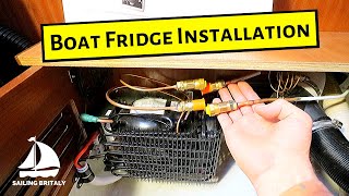 Isotherm Fridge  Step by Step Installation  ⛵ Sailing Britaly ⛵ Boat Work [upl. by Flori]