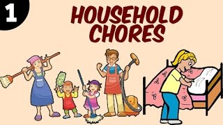 Learn Household Chores For Kids  Part 1  Learning Videos amp Educational Videos For Kids [upl. by Hairim]