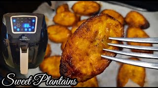 Air Fryer Sweet Plantains  How to Cook Plantains in the Air Fryer [upl. by Aehsal]