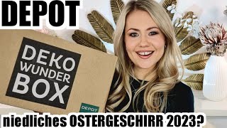 OMG 🥰 DEPOT niedliches Ostergeschirr Wunderbox 2023  Unboxing amp Beauty Verlosung [upl. by Bashee607]