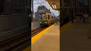 MBTA Green Line Union Square D Branch Train Arriving at Lechmere [upl. by Bate]