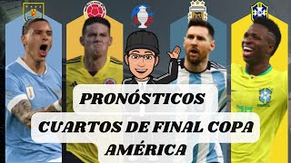 PRONÓSTICOS DEPORTIVOS CUARTOS DE FINAL COPA AMÉRICA 2024 I ⚽✅🔥 [upl. by Gass]