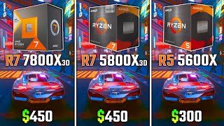 RYZEN 7800X3D vs RYZEN 5800X3D vs RYZEN 5600X  Test in 6 Games [upl. by Harry]