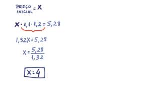 Matemática Exercícios  Porcentagem  Aumentos e Descontos Sucessivos [upl. by Fidelia]