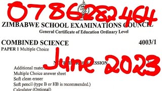 COMBINED SCIENCE PAPER 1 JUNE 2023 REVISION 💥💥💥 [upl. by Eirelam553]