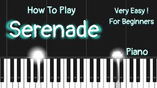 Schubert  Serenade  Easy Piano Tutorial Simplified [upl. by Idid]