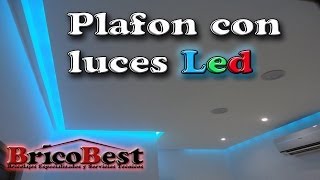 Como hacer plafon de tablaroca con luz LED perimetral  parte 1 [upl. by Pliner]